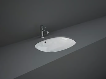 RAK-VARIANT - Undermount oval ceramic washbasin by RAK Ceramics - view 3